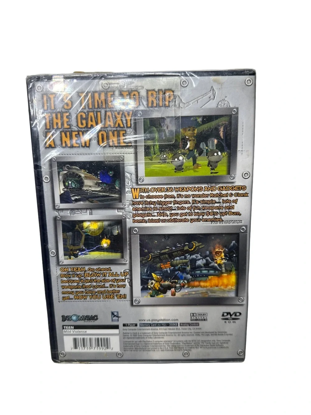 Ratchet and Clank PS2 PlayStation 2 Greatest Hits, Brand New Sealed W/ Hang Tag